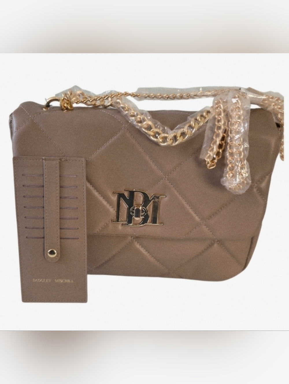 Badgley Mischka Messnger Crossbody Handbag WITH Cardholder